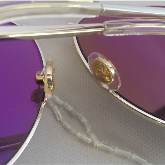 EUC KLOE KARDASHIAN DIFF Eyewear Reflective Lenses Rose Gold Hardware - Picture 2 of 12